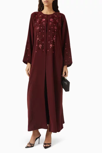 Sequin-embroidered Abaya