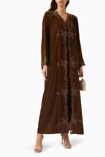 Bead-embroidered Abaya