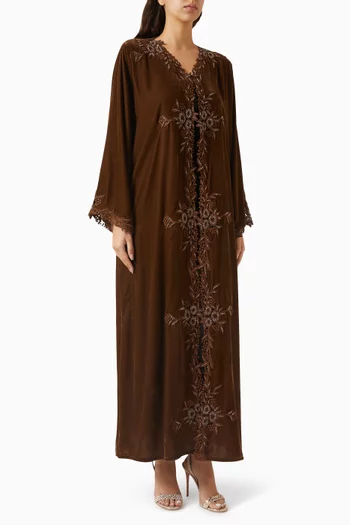 Bead-embroidered Abaya