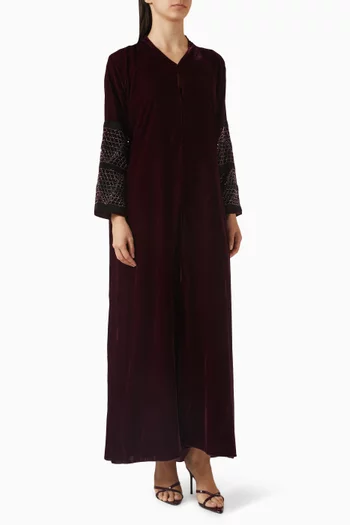 Bead-embellished Abaya