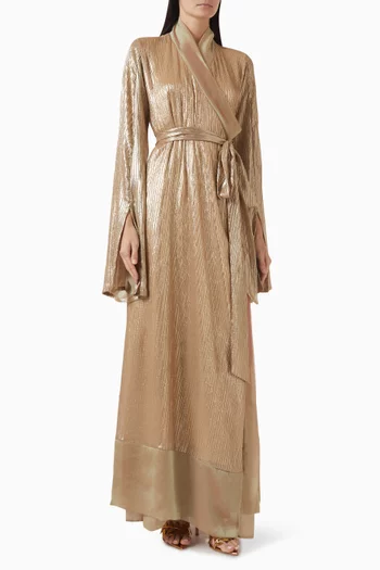 فستان أوروم بحزام ستان