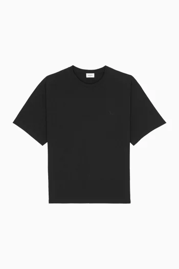 تي شيرت فضفاض بشعار كاسندر قطن