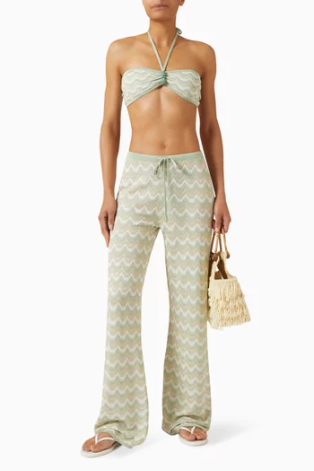 بنطال فيورا منسوج من مزيج فيسكوز