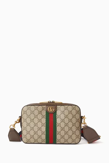 Small Ophidia Crossbody Bag in GG Supreme Canvas