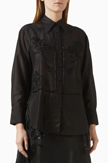 Rhinestone Embellished Shirt