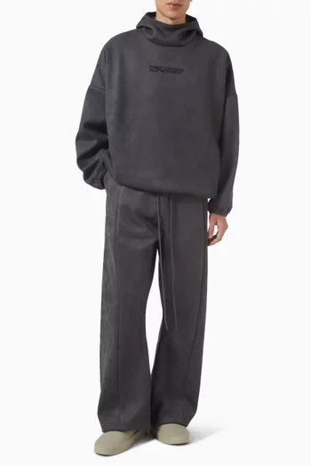 Flare Pants in Suede Fleece