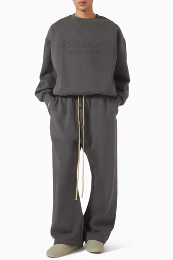 Flare Sweatpants in Cotton-blend Fleece