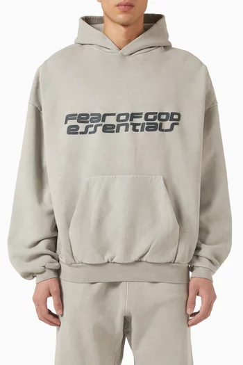 كنزة رياضية بغطاء رأس بتصميم التسعينيات صوف قطني