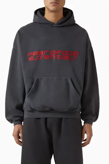 كنزة رياضية بغطاء رأس بتصميم التسعينيات صوف قطني