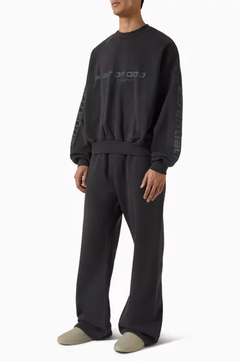 سويت شيرت قصير بطبعة Los Angeles صوف ثقيل