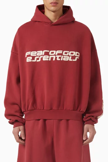 كنزة بغطاء رأس فضفاضة وقصيرة صوف ثقيل