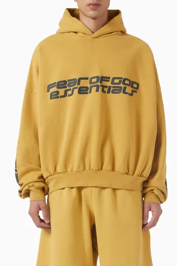 كنزة بغطاء رأس فضفاضة وقصيرة صوف ثقيل