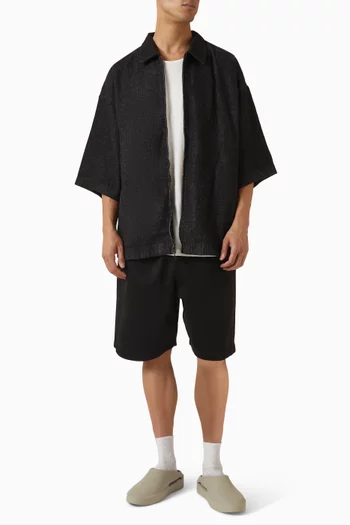 Full Zip Work Shirt in Denim