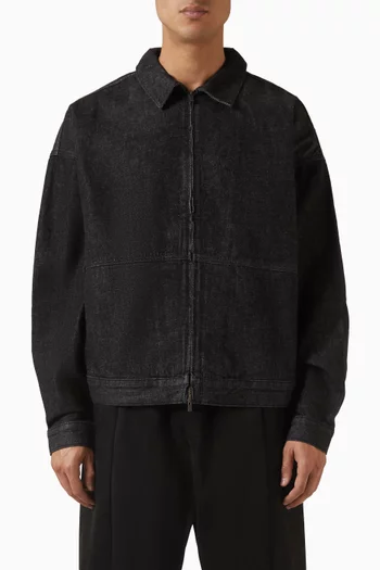 Full Zip Work Jacket in Denim