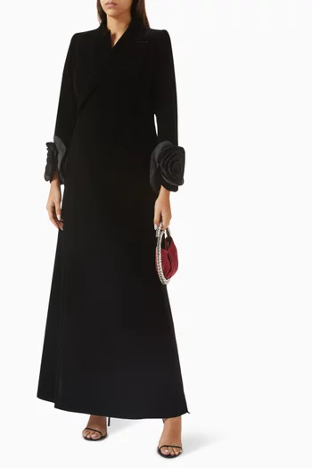 Structured Abaya in Velvet