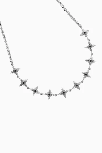Stella Ventis Crystal Necklace in Sterling Silver