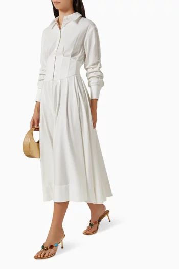 Edie Corset Button-up Dress