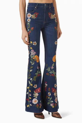 بنطال جينز بيوتفل بخصر مرتفع دينم