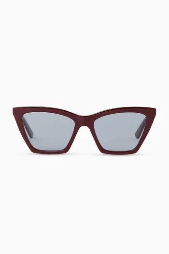 Cat-eye Sunglasses in Recycled Acetate