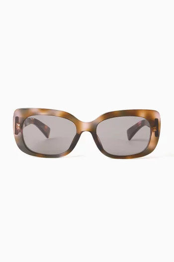 Rectangular Sunglasses in Acetate