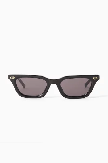 Rectangular Sunglasses in Acetate