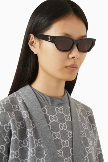 Oval Sunglasses in Acetate