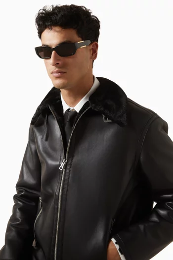 Dash Rectangle Sunglasses in Acetate