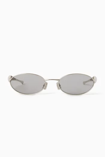 Sardine Oval Sunglasses in Metal