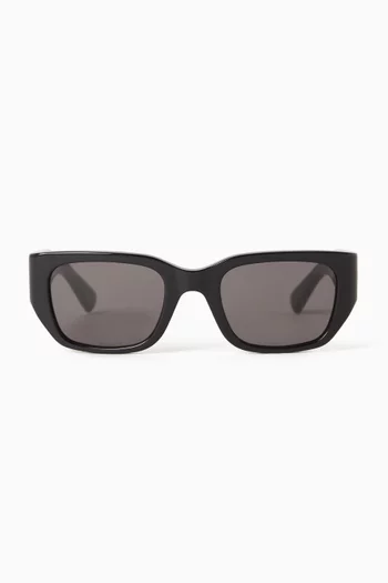 Intrecciato Square Sunglasses in Acetate