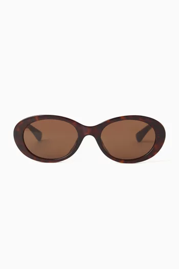 Classic Oval Sunglasses in Acetate