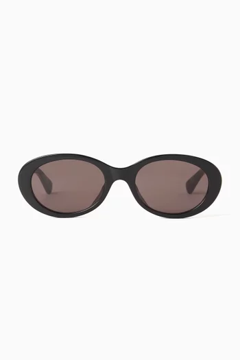 Classic Oval Sunglasses in Acetate