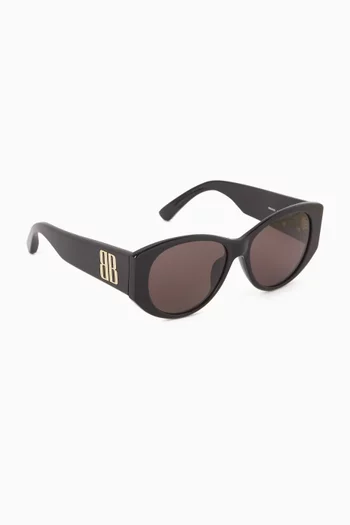 Nano Round Sunglasses in Acetate