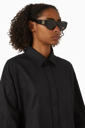 نظارة شمسية نانو بإطار دائري أسيتات