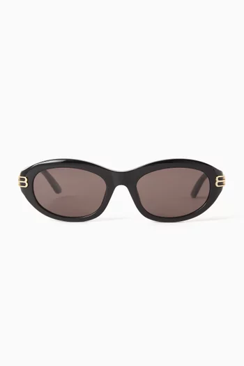 Oval Sunglasses in Acetate