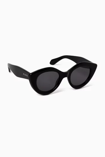 Cat-Eye Sunglasses in Acetate