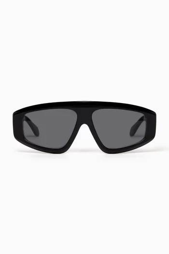 Mask D-frame Sunglasses in Acetate