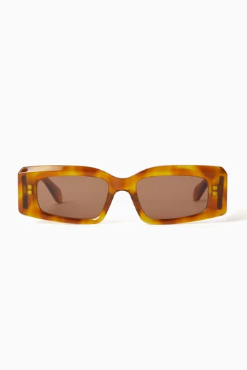 Rectangular Sunglasses in Acetate