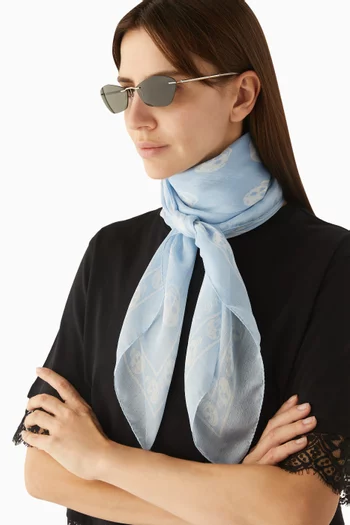 Irregular Sunglasses in Metal