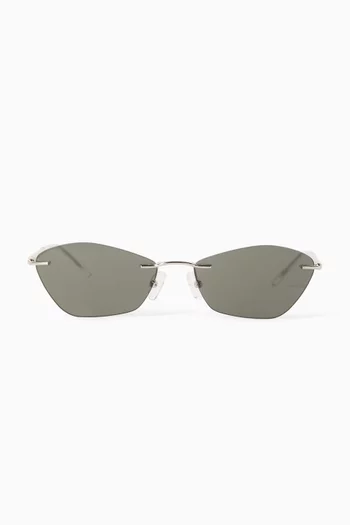 Irregular Sunglasses in Metal