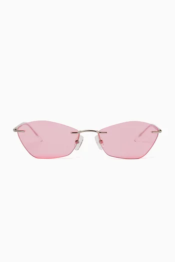 Irregular Sunglasses in Metal