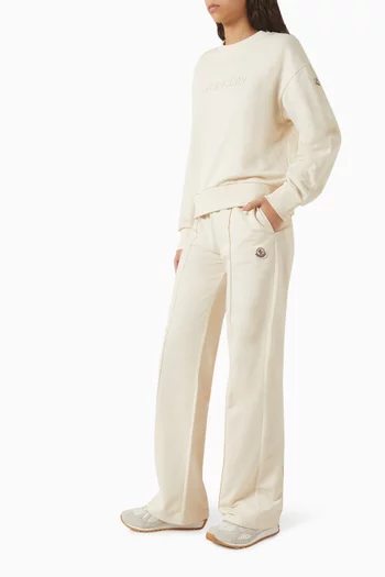 بنطال رياضي قطن برقعة شعار الماركة