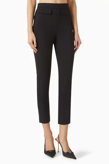 Double-layer Pants in Stretch-crepe