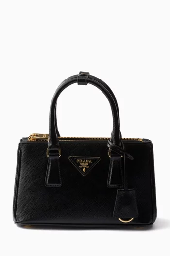 Mini Galleria Tote Bag in Patent Saffiano Leather