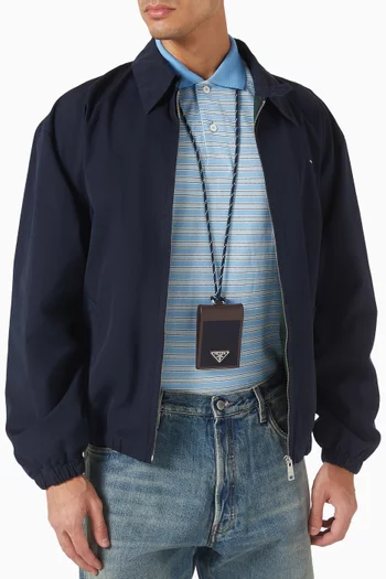 Speedrock Card Case with Strap in Re-Nylon & Leather