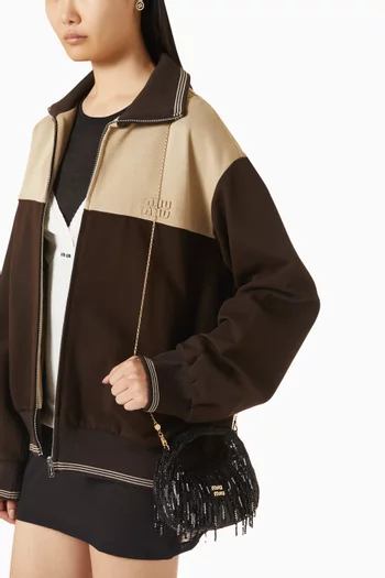 حقيبة واندر ميني ستان مرصع بالكريستال