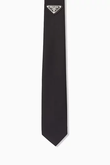 Logo Tie in Re-Nylon Gabardine