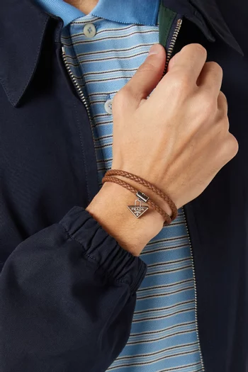 Logo Bracelet in Leather