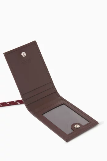 Speedrock Card Case with Strap in Re-Nylon & Leather