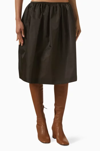 Mini Skirt in Technical Gazar