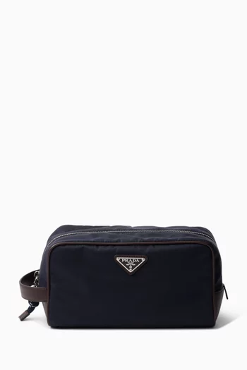 حقيبة سبيد روك صغيرة نايلون معاد تدويره وجلد